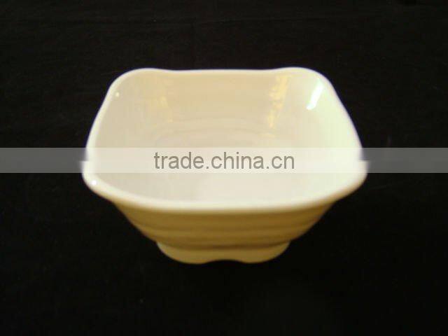 Solid color melamine salad plate