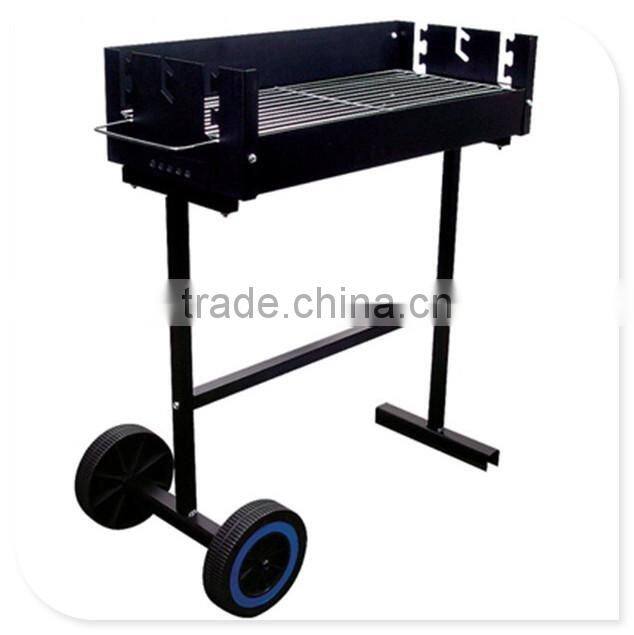 Black BBQ Grill Portable grill roaster with lid