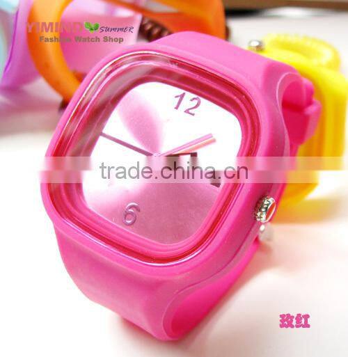 Dongguan Factory silicone negative Colorful watch for 2015