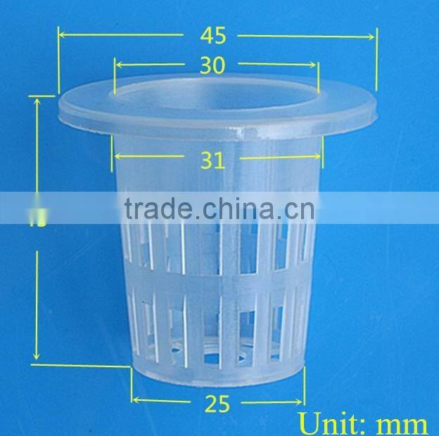 30mm Diameter Garden Plants Hydroponic Grow System Net Pot PP Mesh Cup