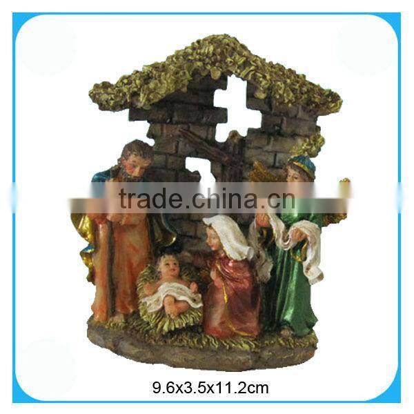 Poly resin christmas nativity set