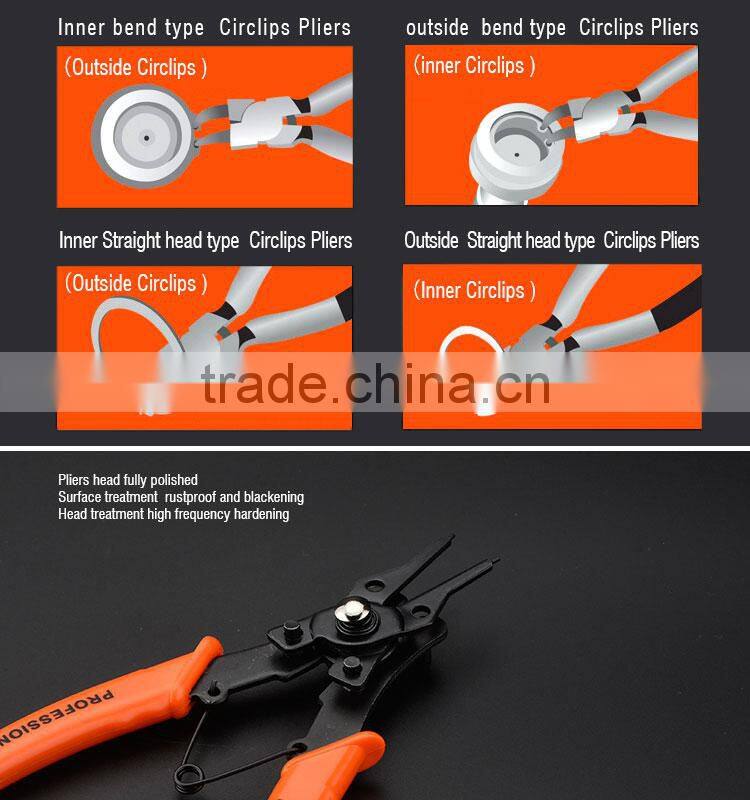 Competitive Price Professional 5PCS Chrome Vanadium Circlip Plier Set