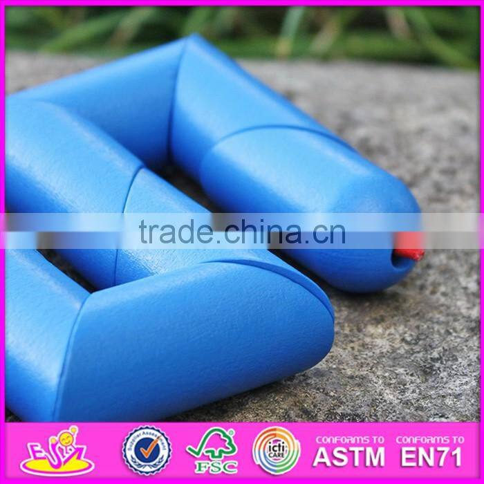 2017 New products simulation animals kids wooden snake toys W01B035