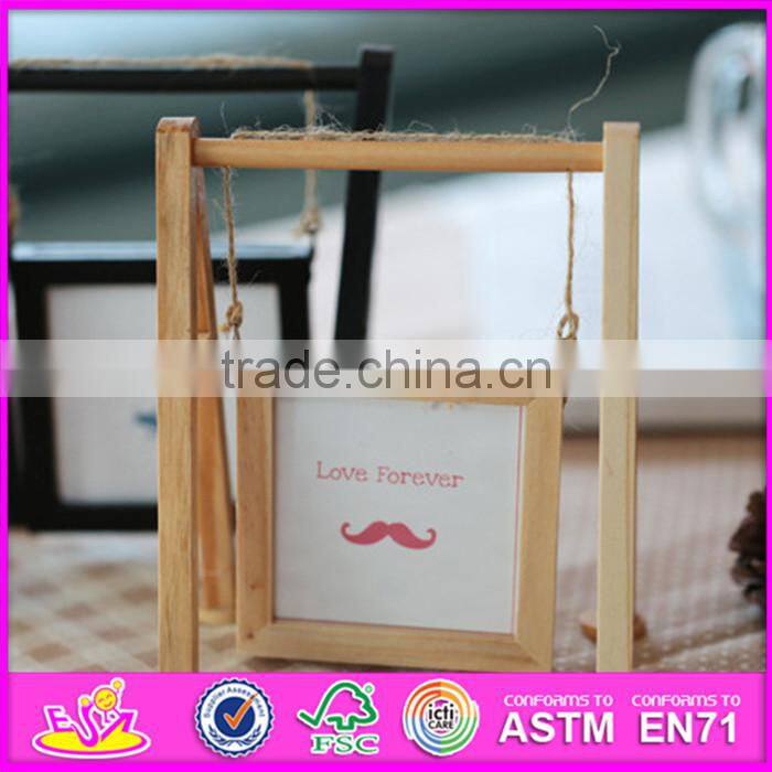 2016 hot sale baby wooden picture frame, most popular kids wooden picture frame, fashion children wooden picture frame W09A053