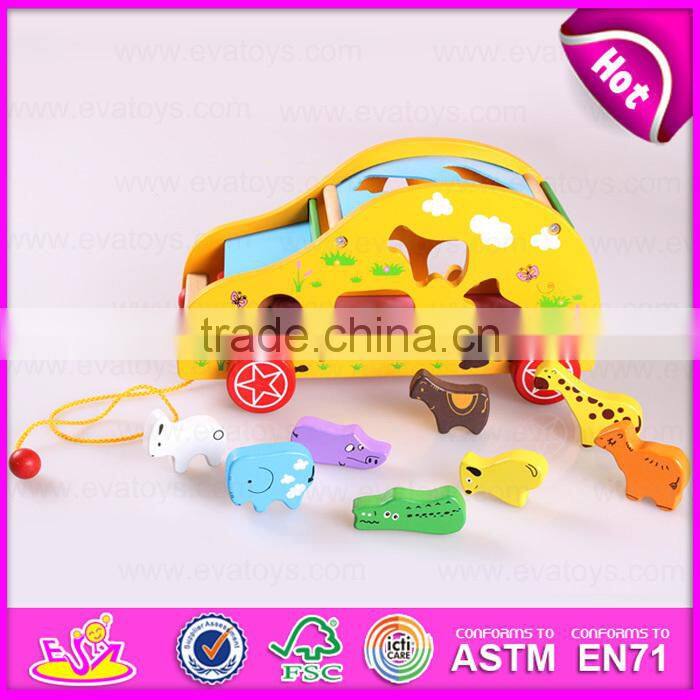 Intelligence Pull Line Block Toy for kids,Pull line block car Children's toy wholesale W05B118