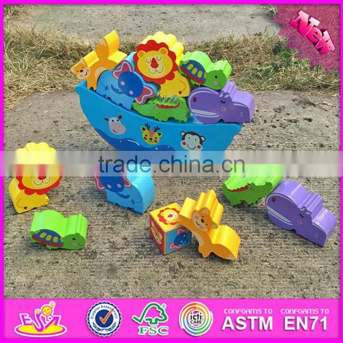 2016 new design funny toddlers wooden balancing toys for 2 year olds W11F047
