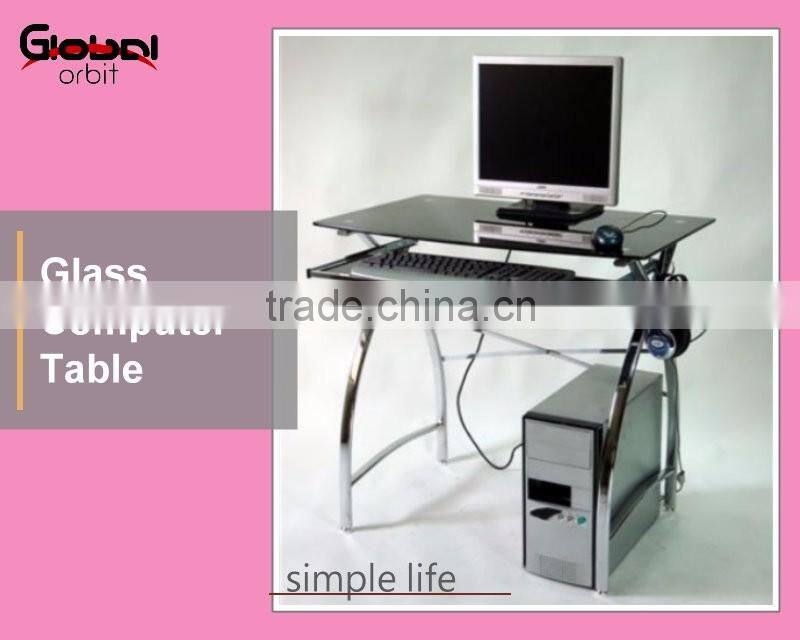 Office Furniture Design Laptop Office Glass Computer Table