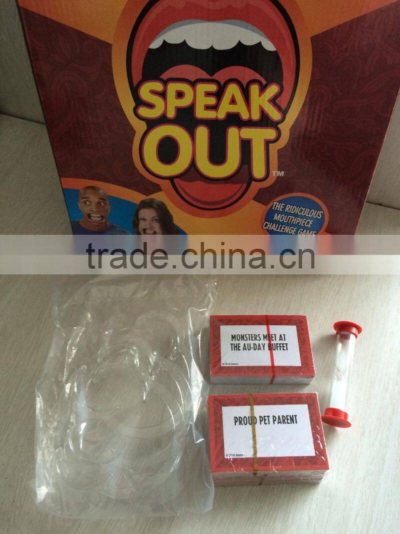 2016 wholesale best family board game Speak Out Game