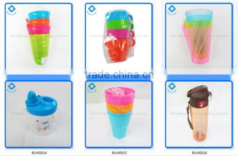 Plastic Water Cup Pink Water Cup Round Water Cup