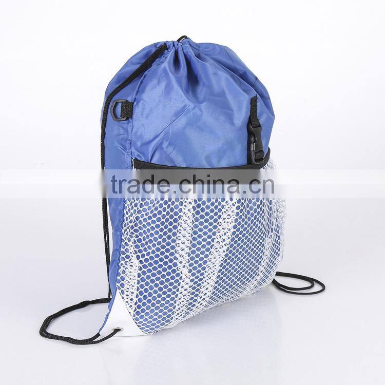 Gymsack Drawstring Gym Bag with Pockets for Outdoor Storage(TM-CDR-230)