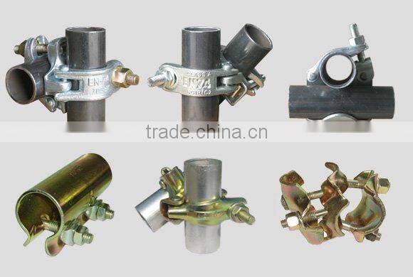Scaffolding fixed right angle forged tube double coupler for structure scaffold