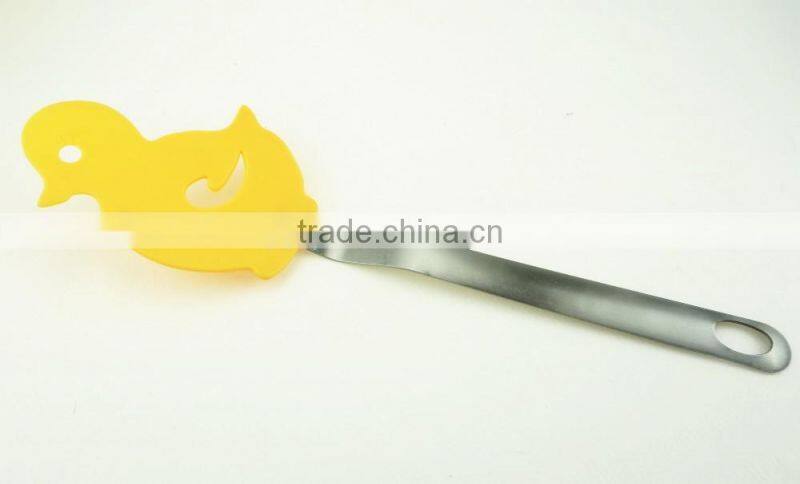 Duck Shape Animal Printing Cute Slotted Nylon Turner