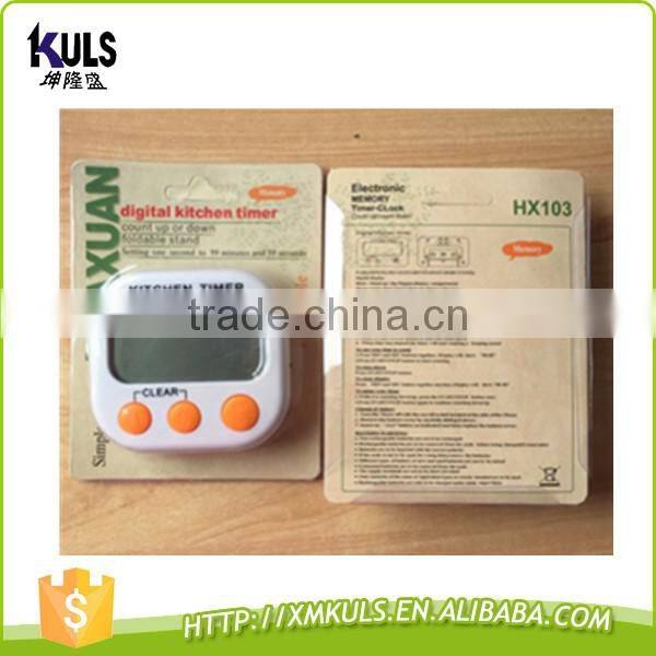 2016 Popular Promotional Gift mini LCD display Kitchen digital Timer