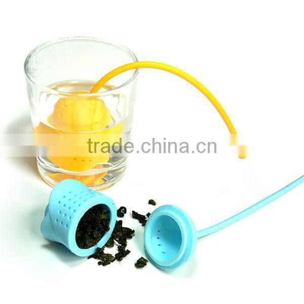 2013 Newest rose silicone tea bag strainer