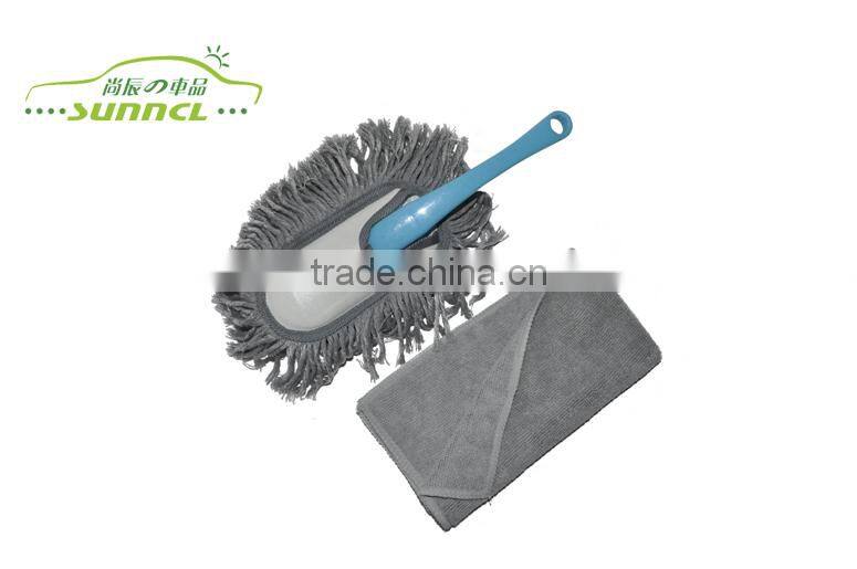 100% Polyester PP Material Car Brush , Microfiber Car Wash Brush