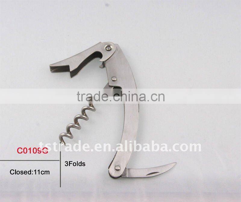 2014 Wine multifunction keychain bottle opener stainless steel durable fashion C0108A
