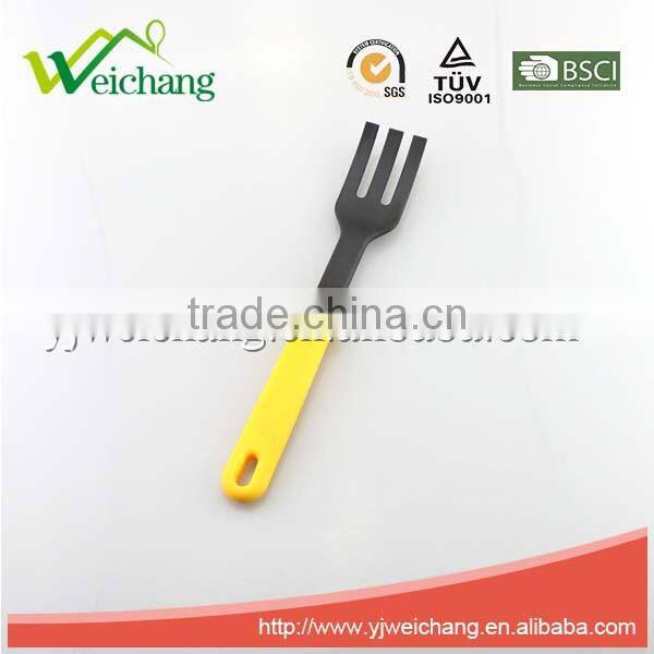 WCKT602E Premium kid kitchen tools Nylon utensils fork Cooking Utensil Gadgets Set withTPR handle (Multi-color)