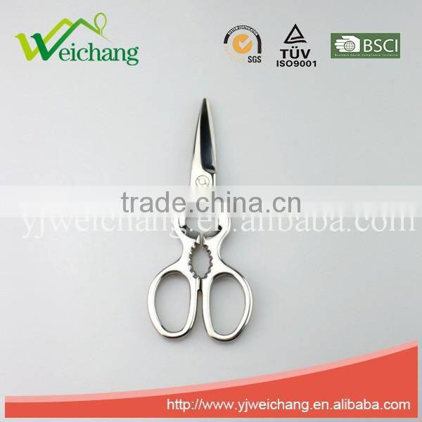 WCJ654 Hot Sale Scissors Stainless Steel Can Opener with Fish cutting scissors
