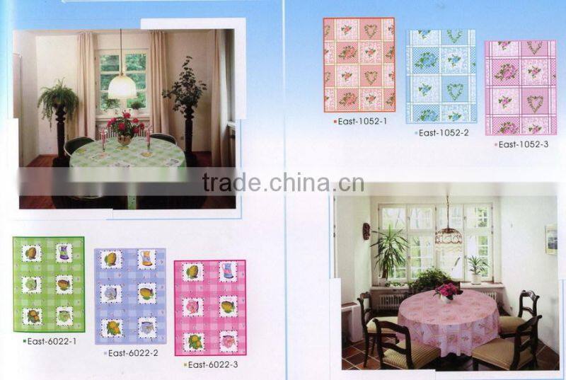 2016 NEW Style Designed HOT SELL Fashion Printed PVC table cover cloth