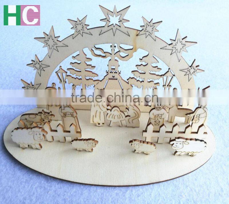 2016 new style wooden 3D puzzle gift