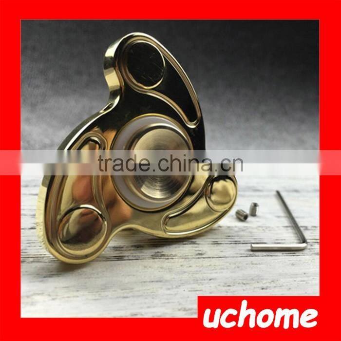 UCHOME Hot sale China EDC toy mini spinner fidget toy hand pinner with brass