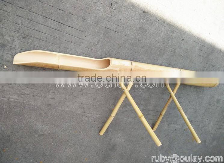 Custom green bamboo garden water fountains /water spouts