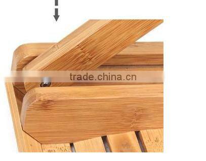 Small foldable bamboo stool