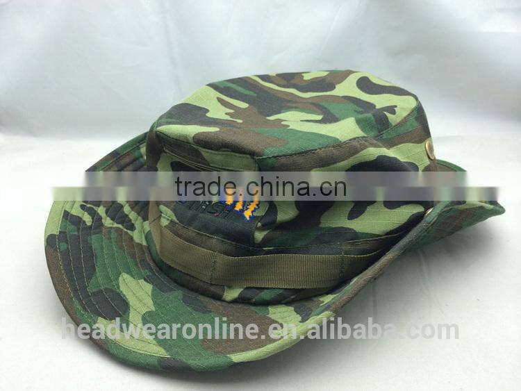 Customized Good Quality Fisherman Camo Bucket Hat