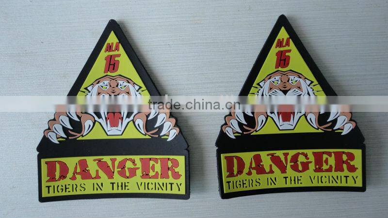 China wholesale custom logo 3d soft rubber patch pvc badge embossed rubber patch