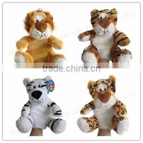 Wholesale making realistic animal hand puppet stuffed panda toy