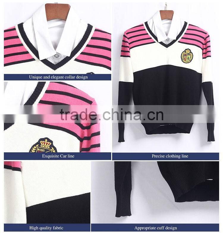Latest Design Middle School Uniform Sweaters