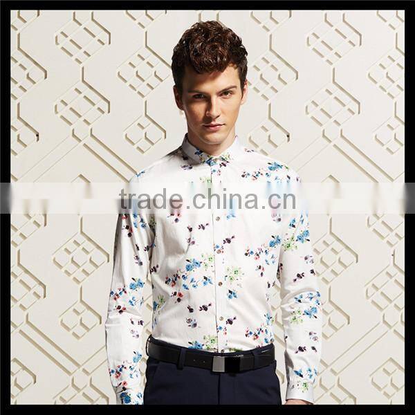 best sale 2014 new products top tailored man cotton floral t shirt