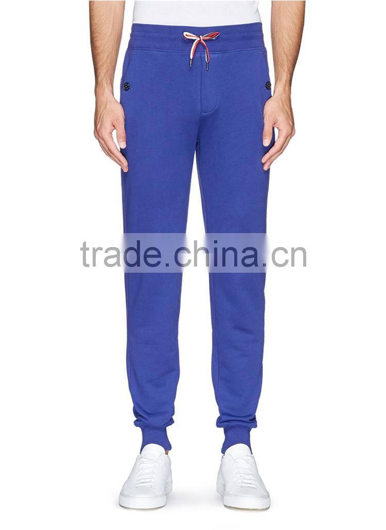 High-end skinny wholesale cotton blue casual mens baggy trousers pants