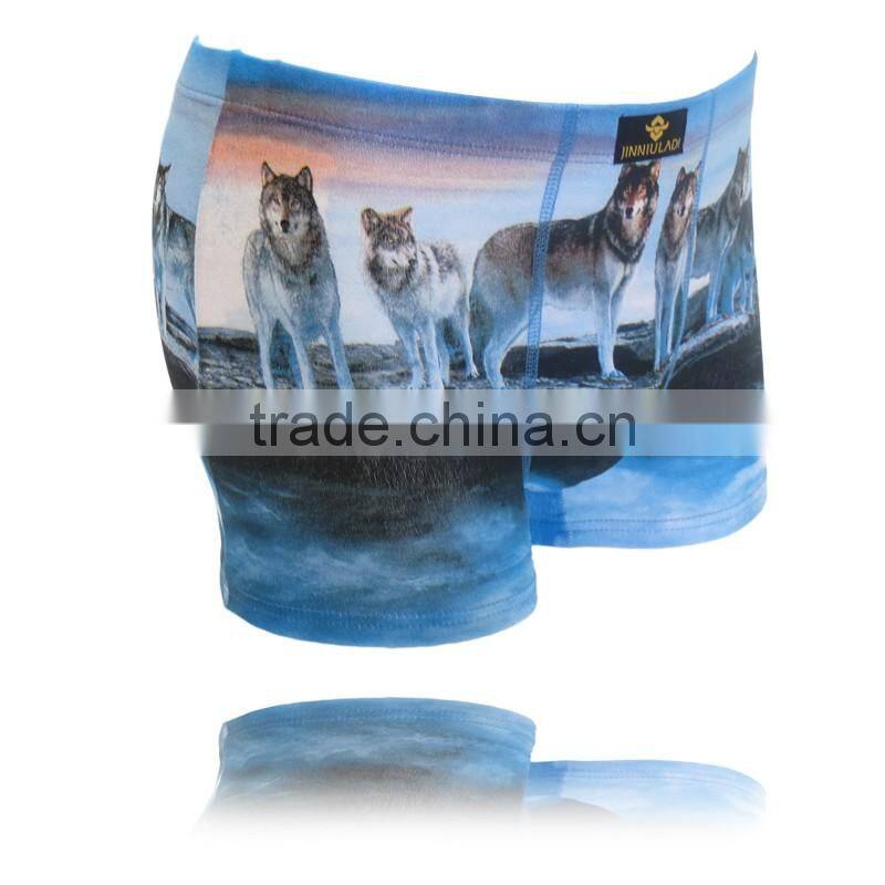 2016 New Fashion Men Brand of Superior Quality Underwear Cotton Print Classic Male Boxer