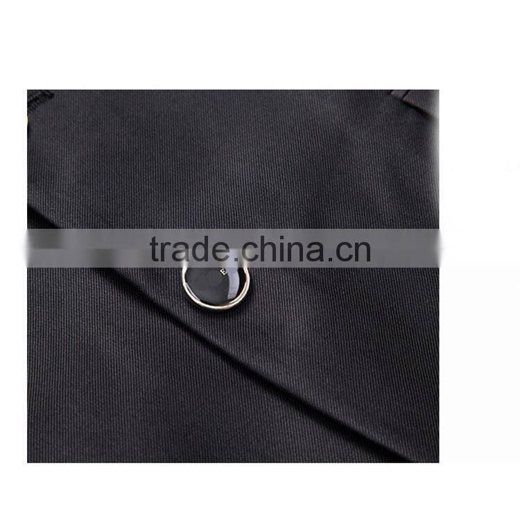 New Design Satin Trim Formal Business Black Men'S Fashion Suit Jacket