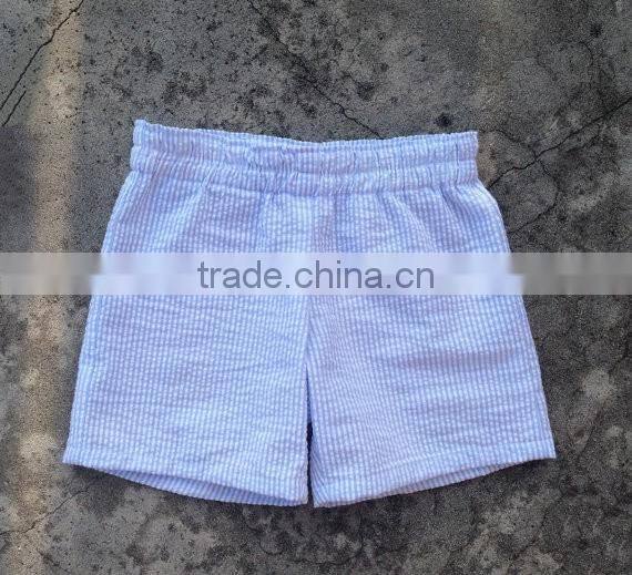 Boys summer beach shorts seersucker fabric swim trunk toddler boy beachwear