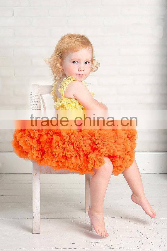 Hot Sale Baby Boutique Dresses TuTu Pettskirts Ruffle Fluffy TuTu Dress