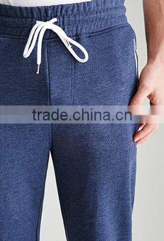 Men zipper in wool fleece painting who pants sports pants