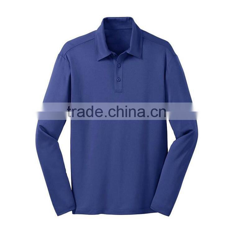 Wholesale polo shirts for men latest custom men long sleeve collar t-shirt