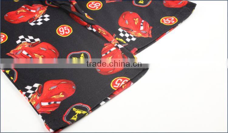 The car Printing fire prevention sleep wear baby boy sleeping wear