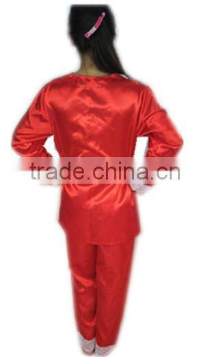 female red super soft pajamas , home sleepwear