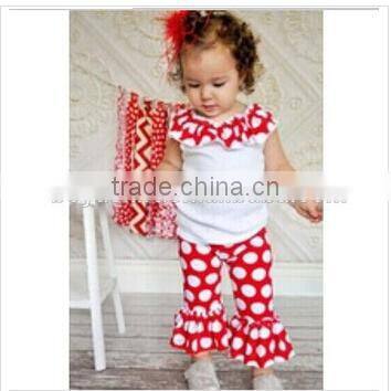 Wholesale pjs name brand 100 cotton christmas strip pajamas set children wear Green pajamas outfits baby girls clothes wholesale