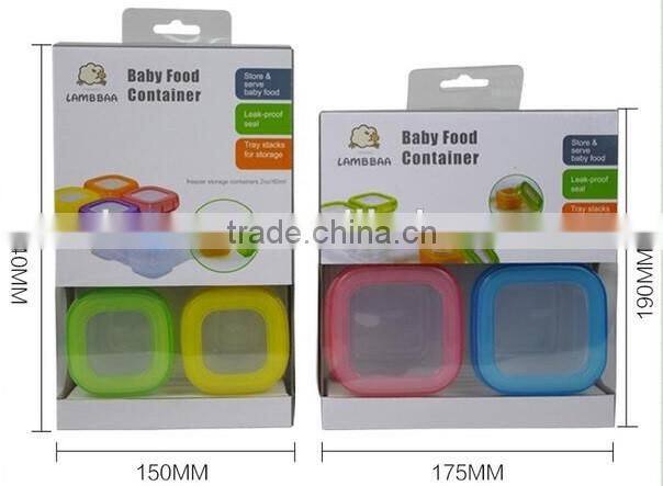 baby food container baby blocks freezer storage containers