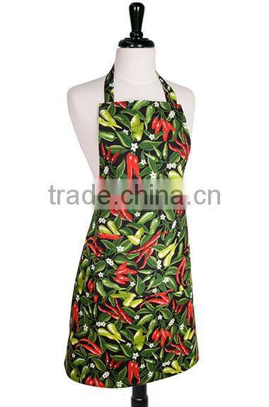 Wholesale Solid color cotton cheap vintage kitchen apron