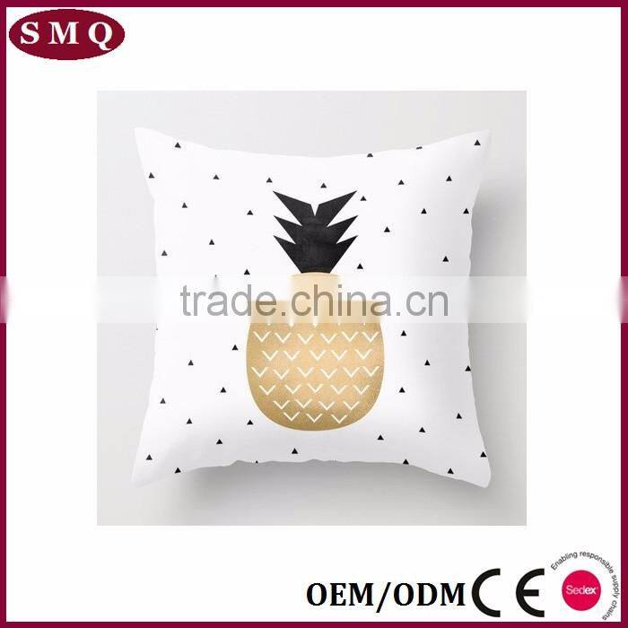 2017 cover wholesale backrest cushion cover cartoon funny pillow case