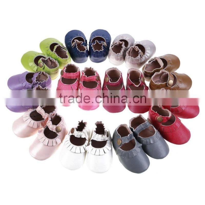 Soft touch leather kids moccs, cute baby girl leather moccasins