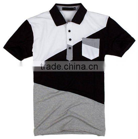 fashional jointing polo shirts men's sport wear short sleeve polo t shirts