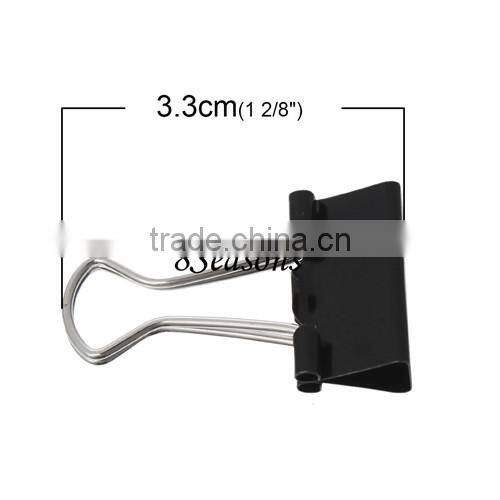 Best Selling Black Office Binder Clips 3.3cmx19.0mm