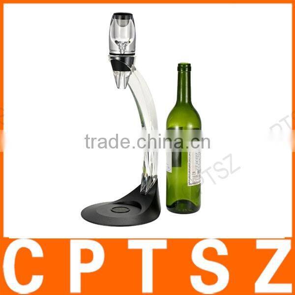 Professional Wine Decanter Set Mini Essential Red Wine Quick Aerator with Filter Stand Holder