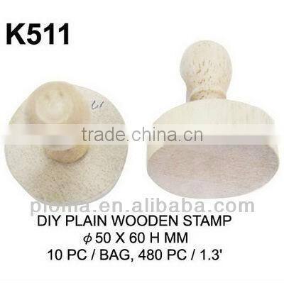 CARVING (K510) DIY PLAIN WOODEN STAMP